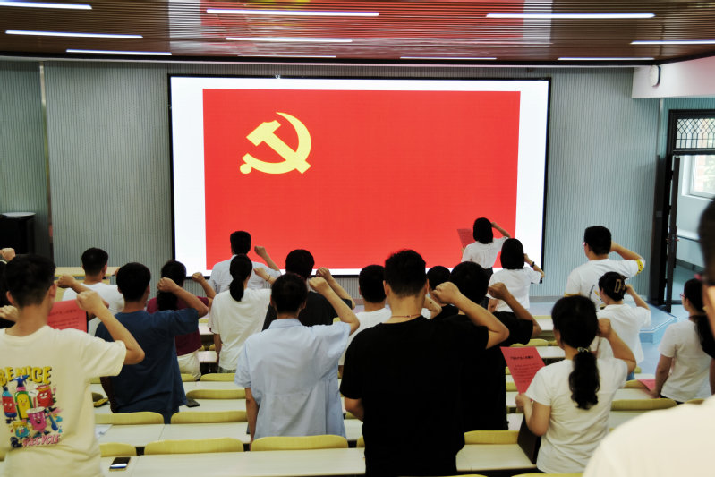 冰球突破mg正规官网召开新党员入党宣誓暨老党员重温入党誓词仪式